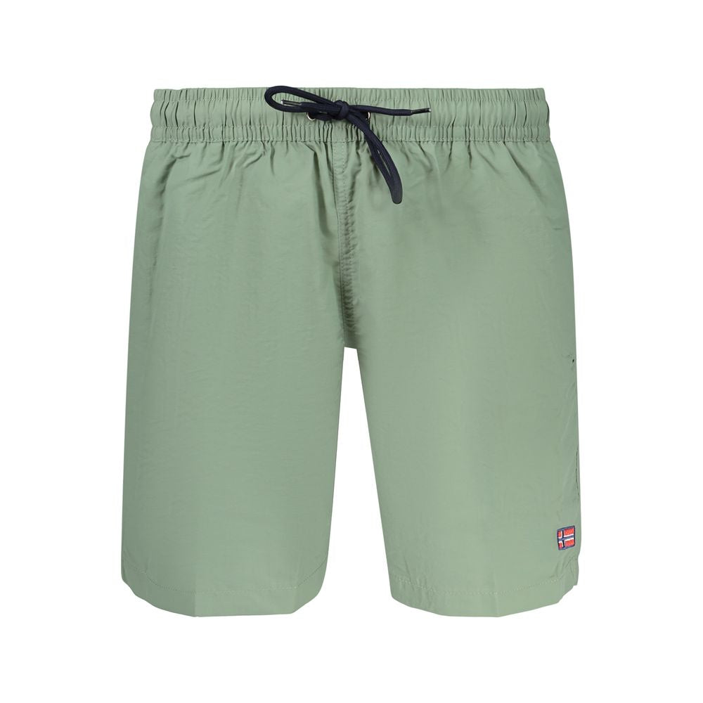 Green Polyamide Men's Swimwear
