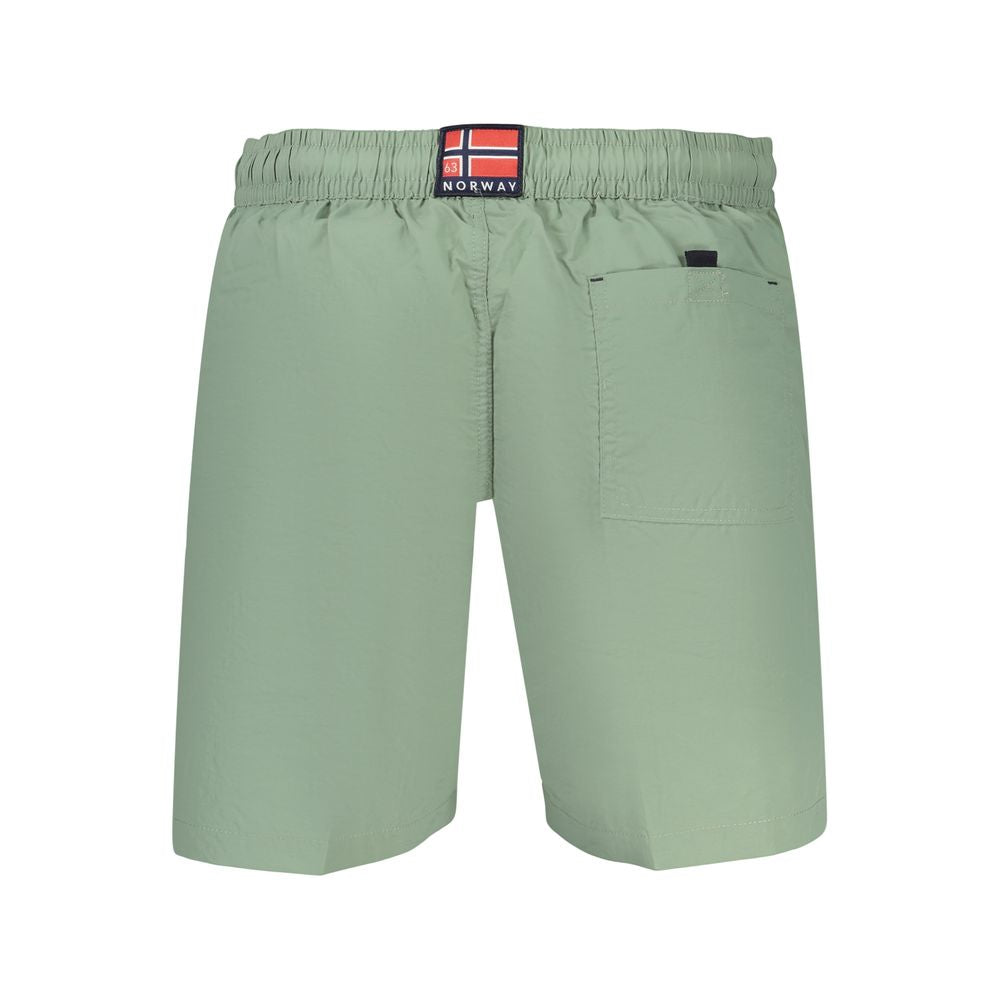 Green Polyamide Men's Swimwear