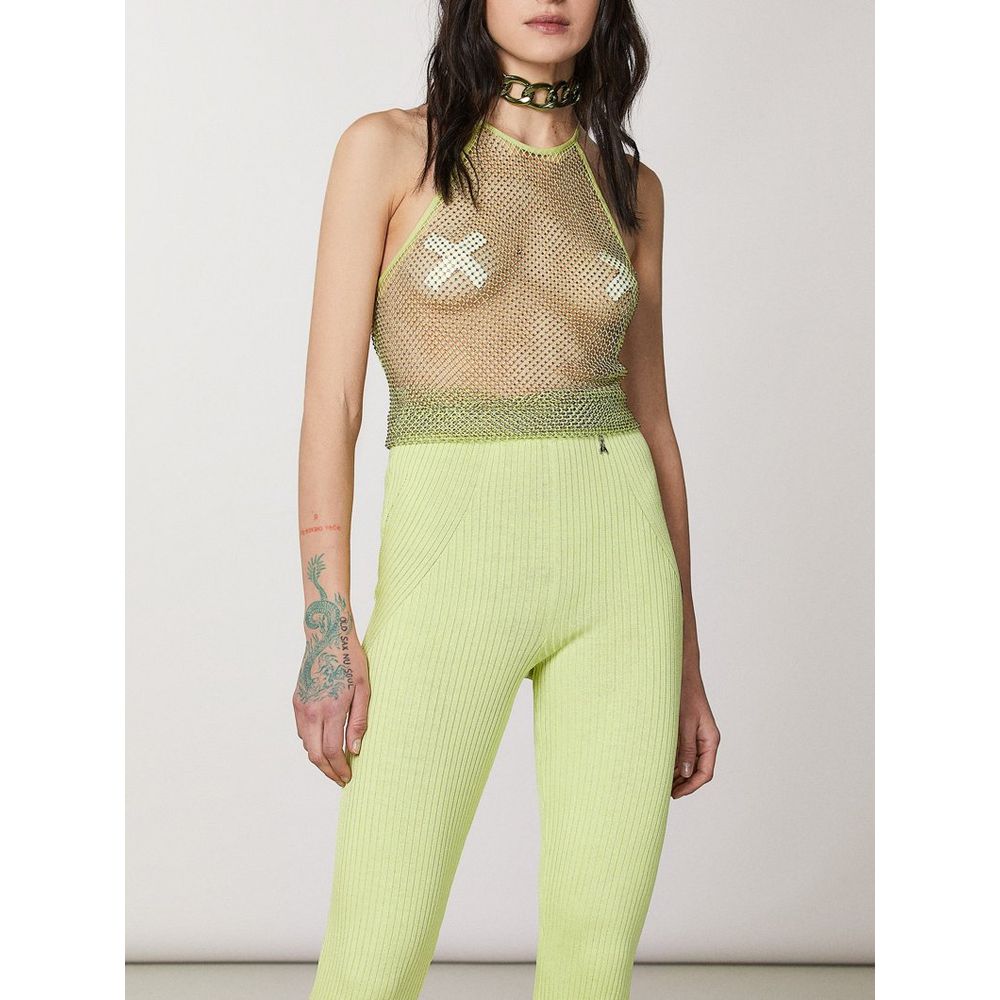 Yellow Polyester Tank Tops
