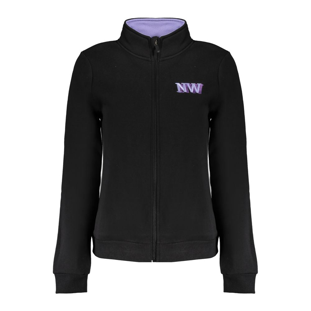Black Cotton Women's Sweatshirt