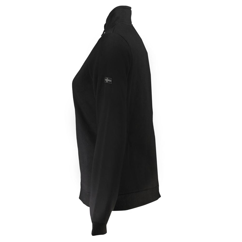 Black Cotton Women's Sweatshirt