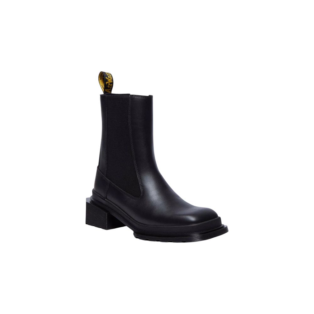 Black Leather Ankle Boots