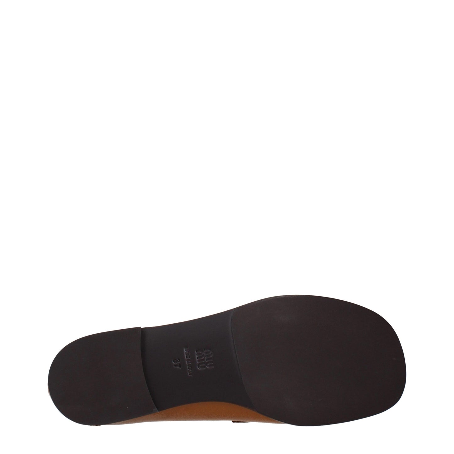 Brown Leather Slip-On Loafers