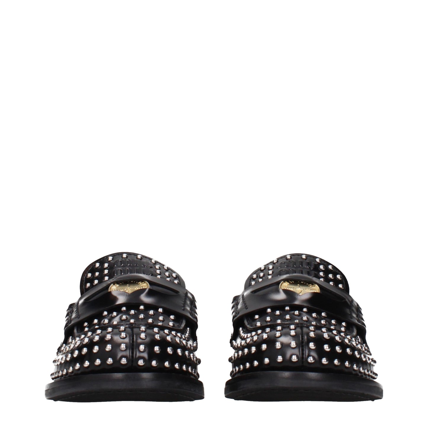 Black Leather Slip-On Loafers