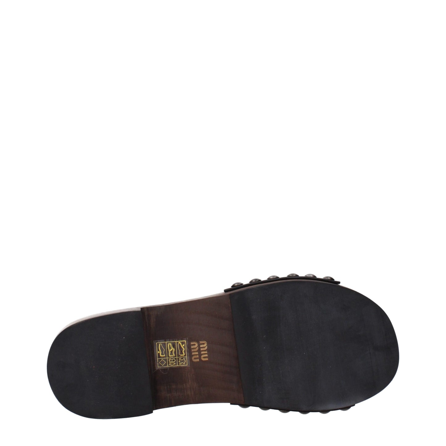 Black Leather Slippers