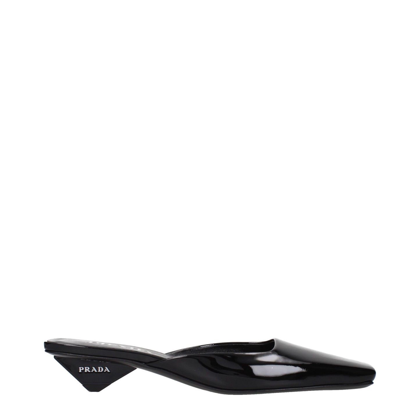 Black Leather Flat Sandals