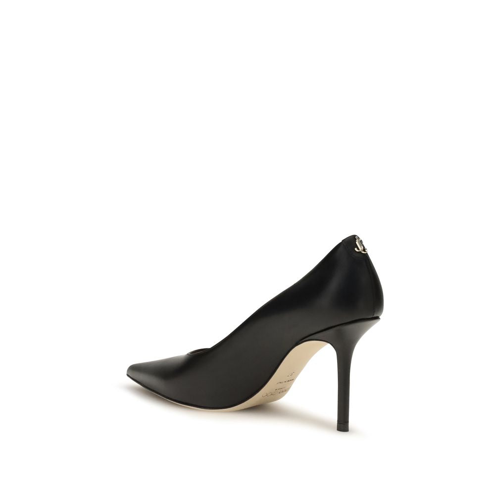 Black Calf Leather Bos Taurus High Heel Pumps