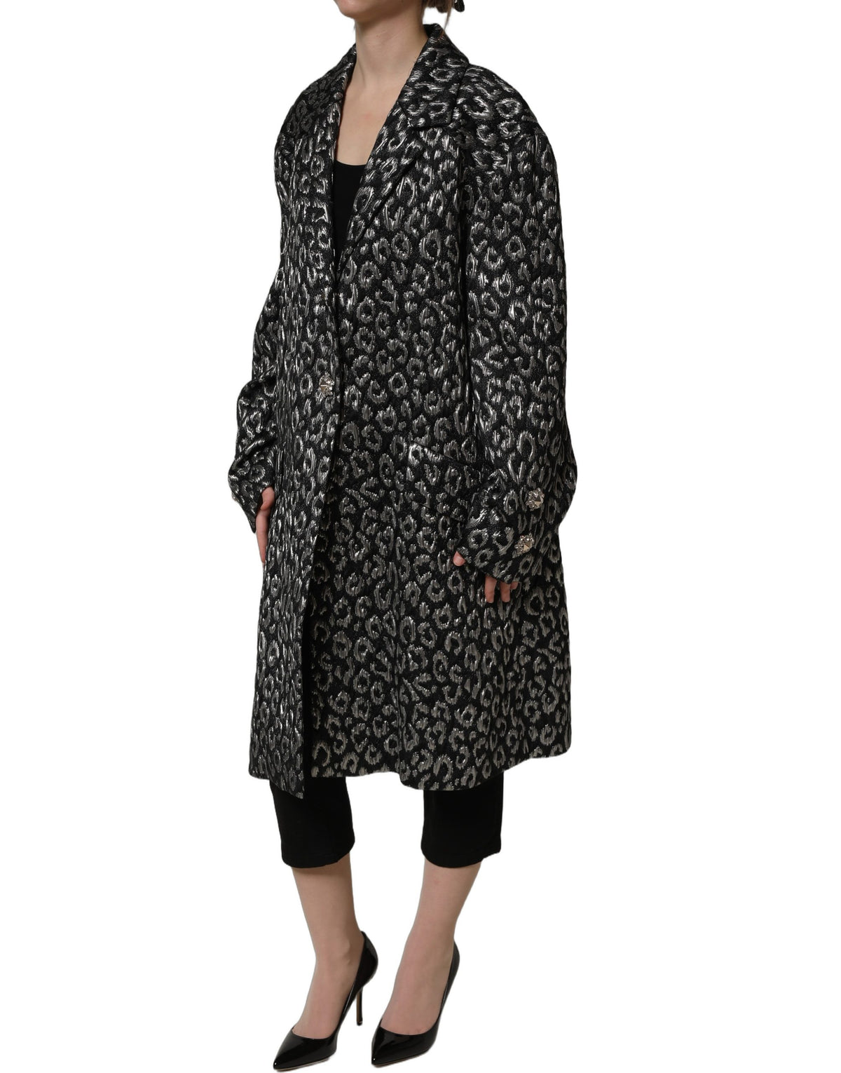 Brown Mohair Belted Long Trench Coat Jacket