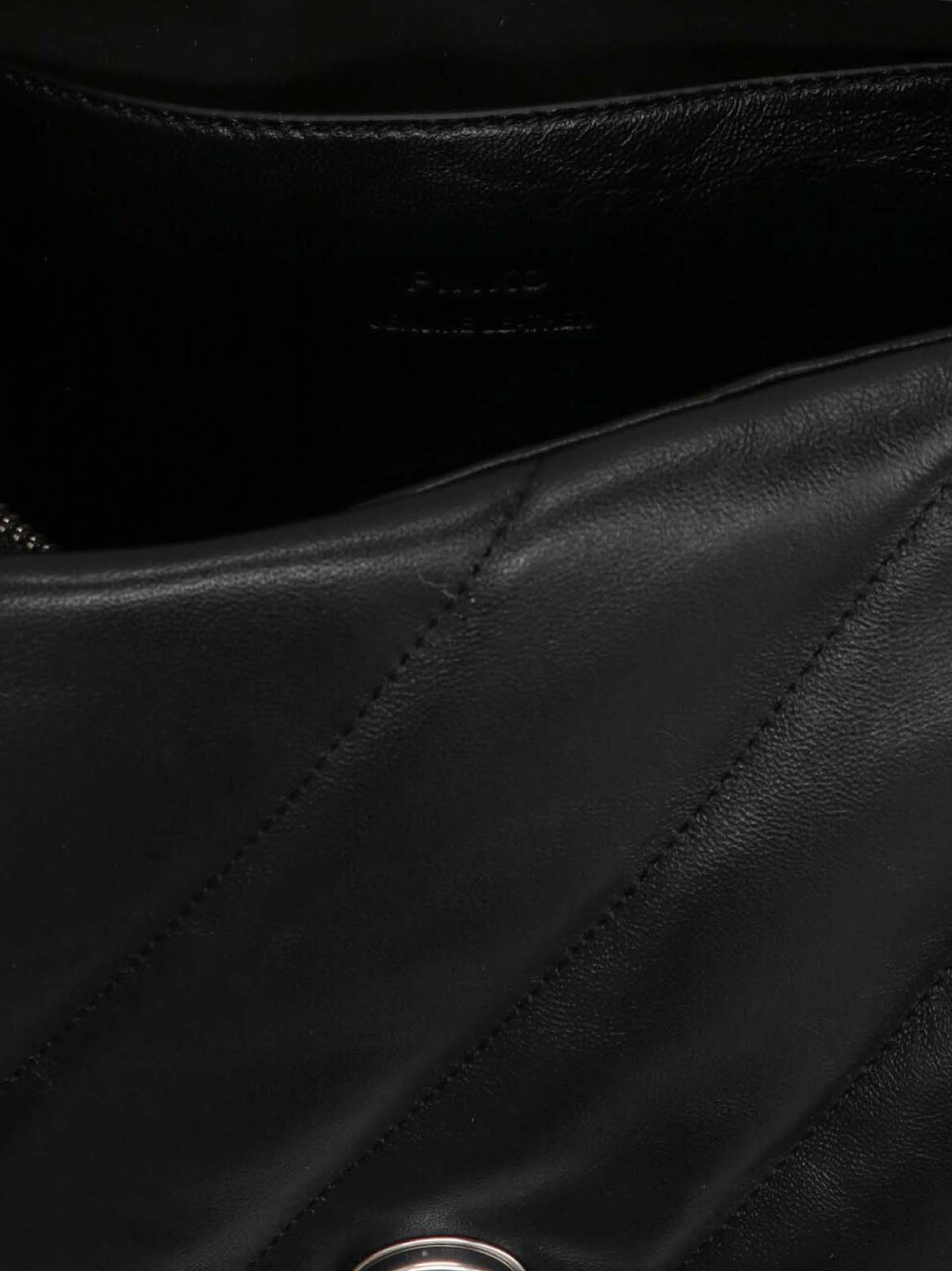 Black Lamb Leather Crossbody Bag