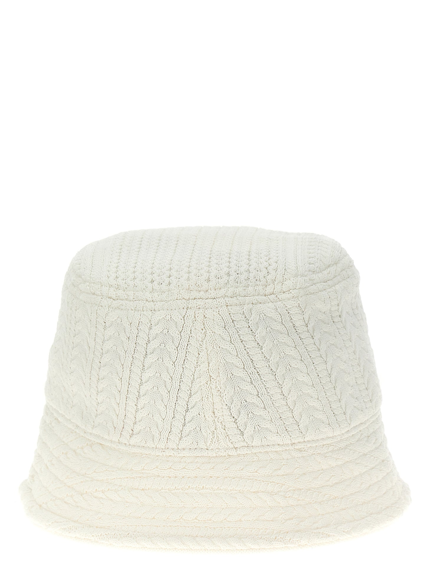 White Viscose Bucket Hat