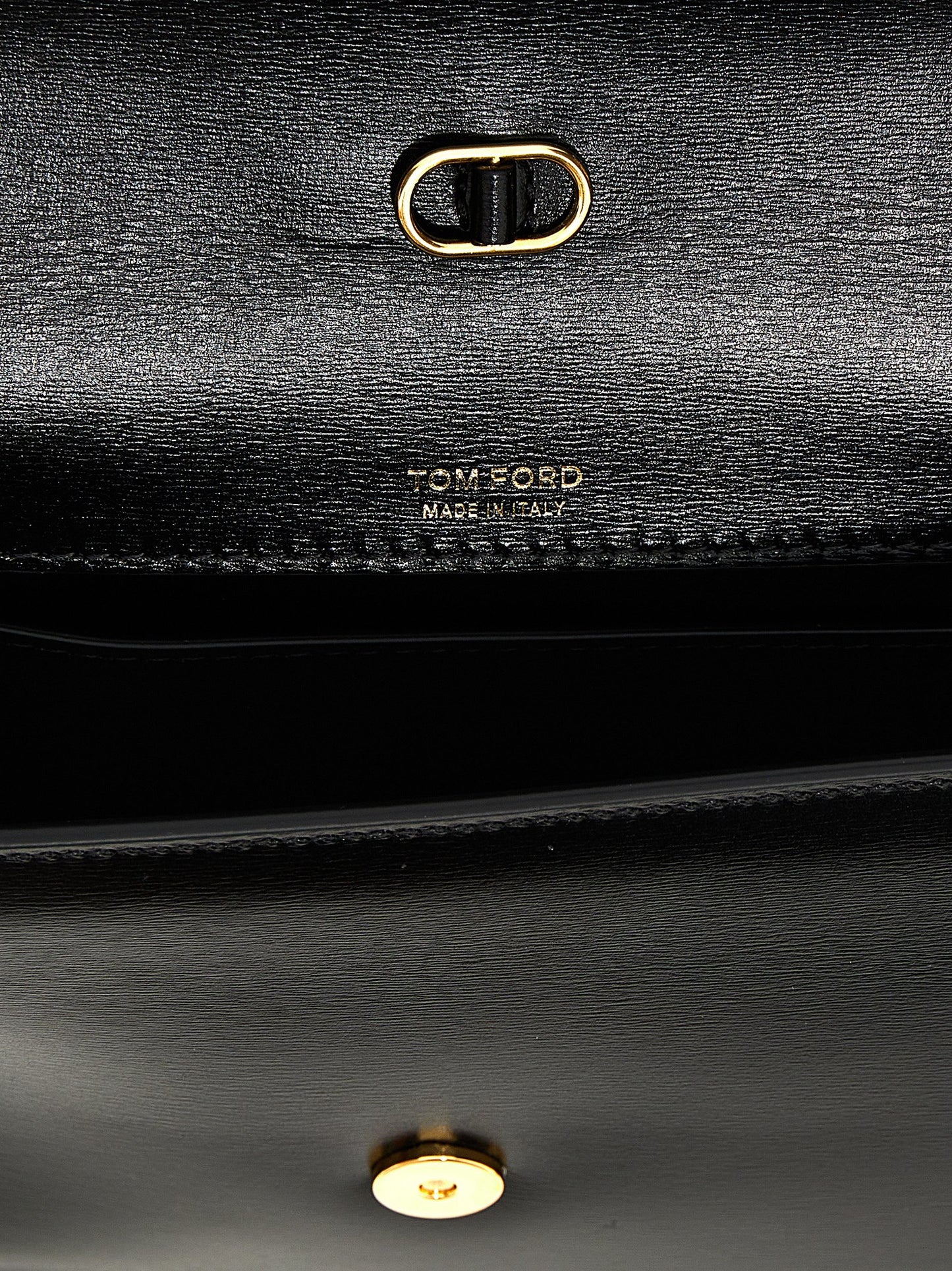Black Leather Crossbody Bag
