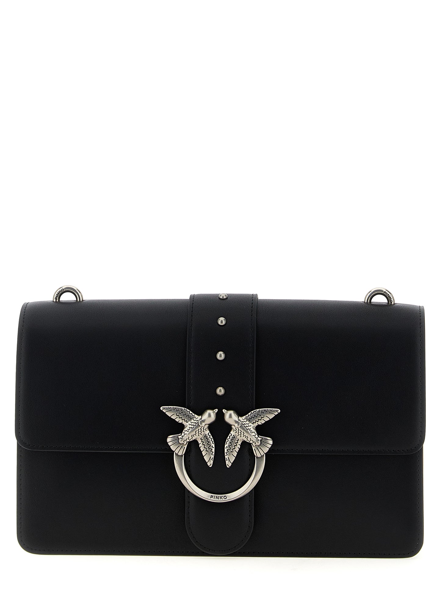 Black Goatskin Crossbody Bag