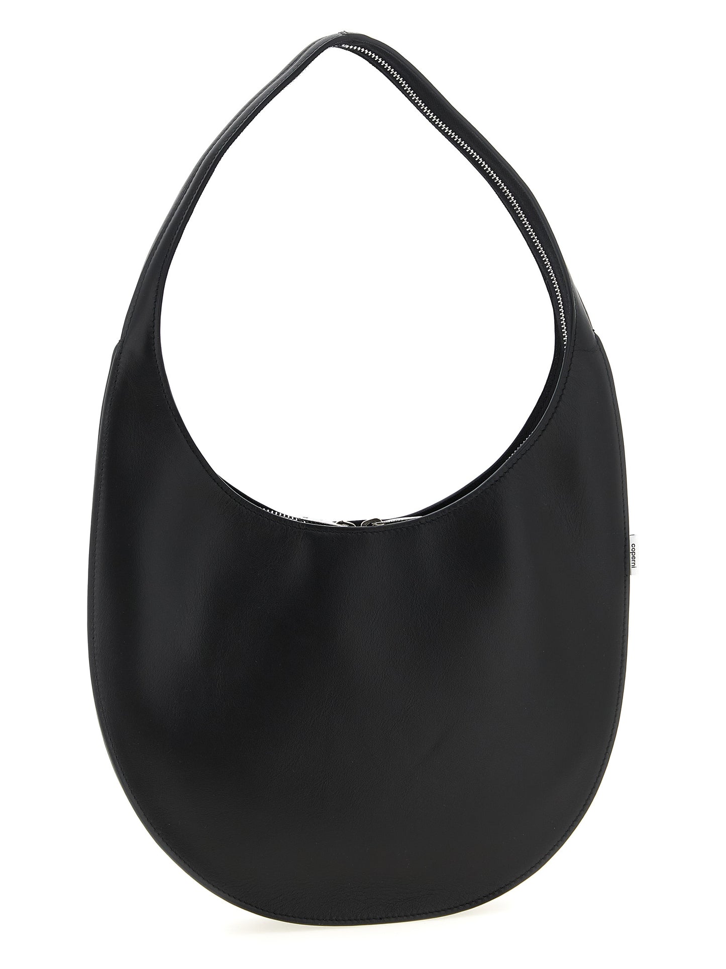 Black Cowhide Shoulder Bag