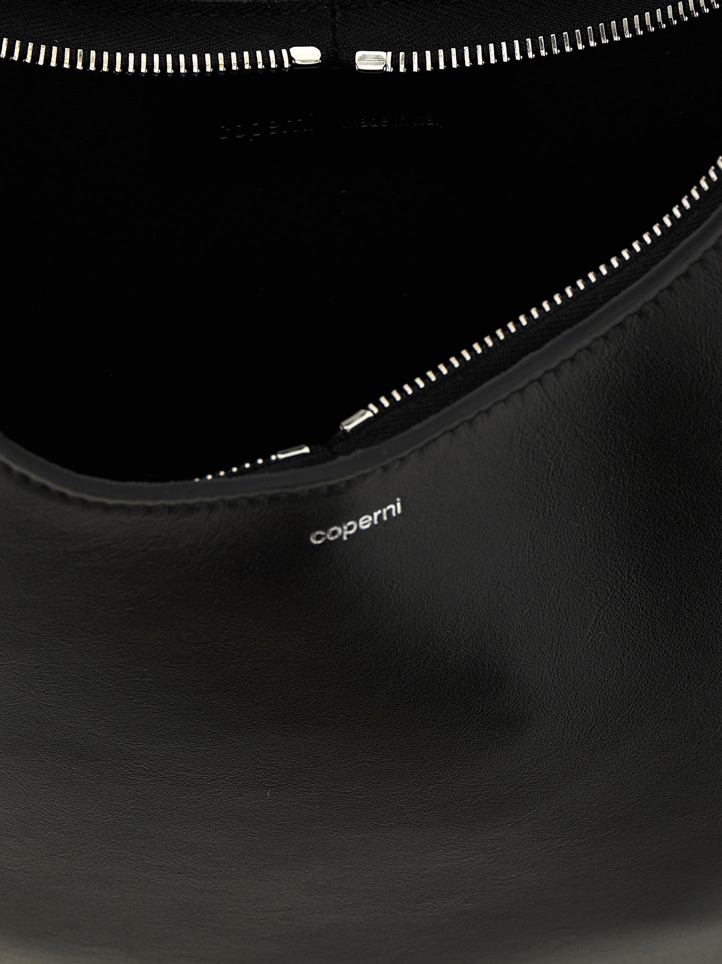 Black Cowhide Shoulder Bag