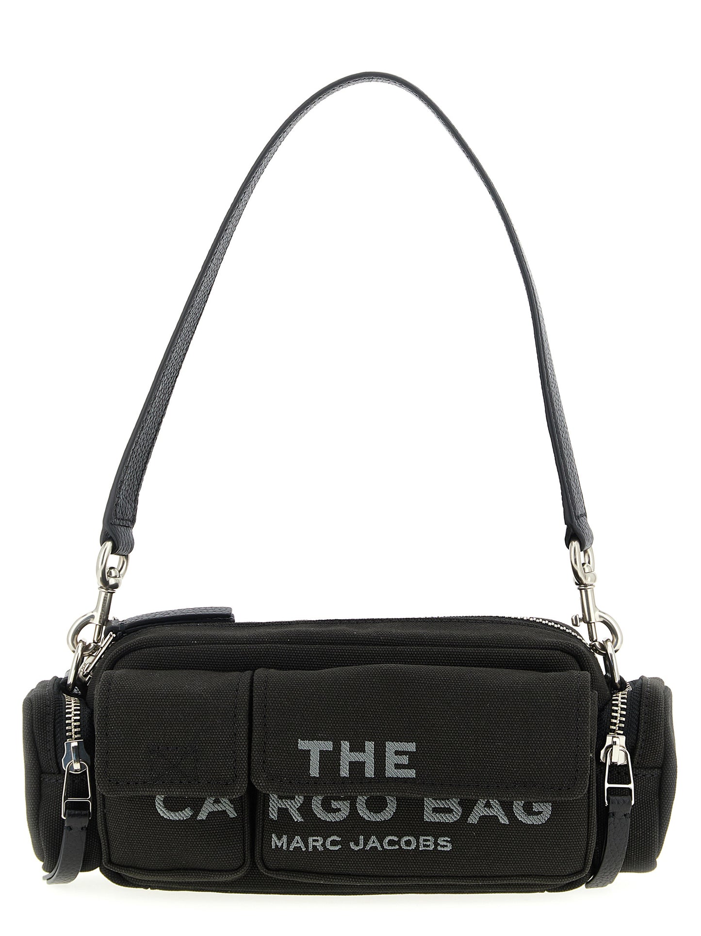 Black Cotton Shoulder Bag