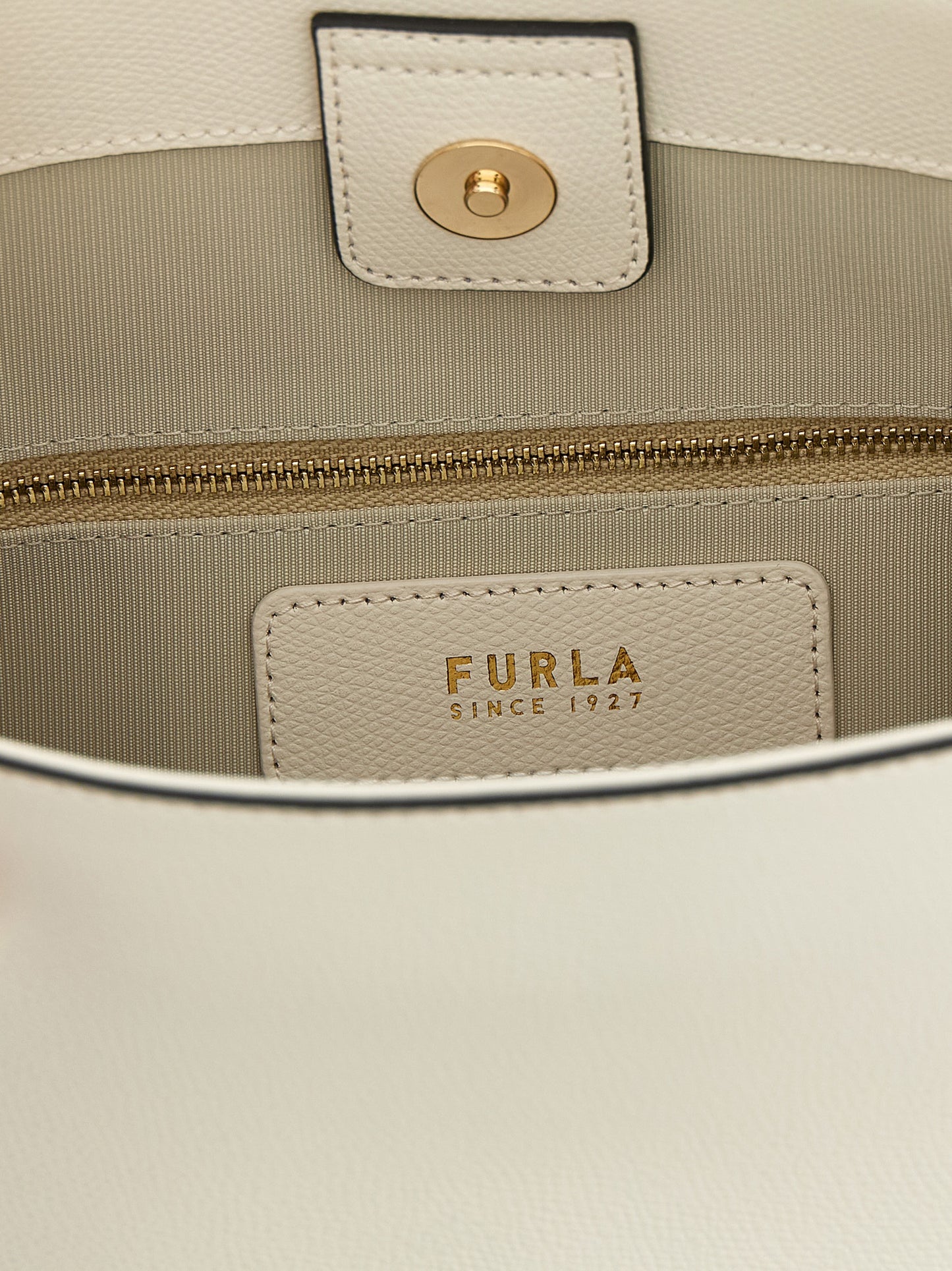 White Calfskin Shoulder Bag