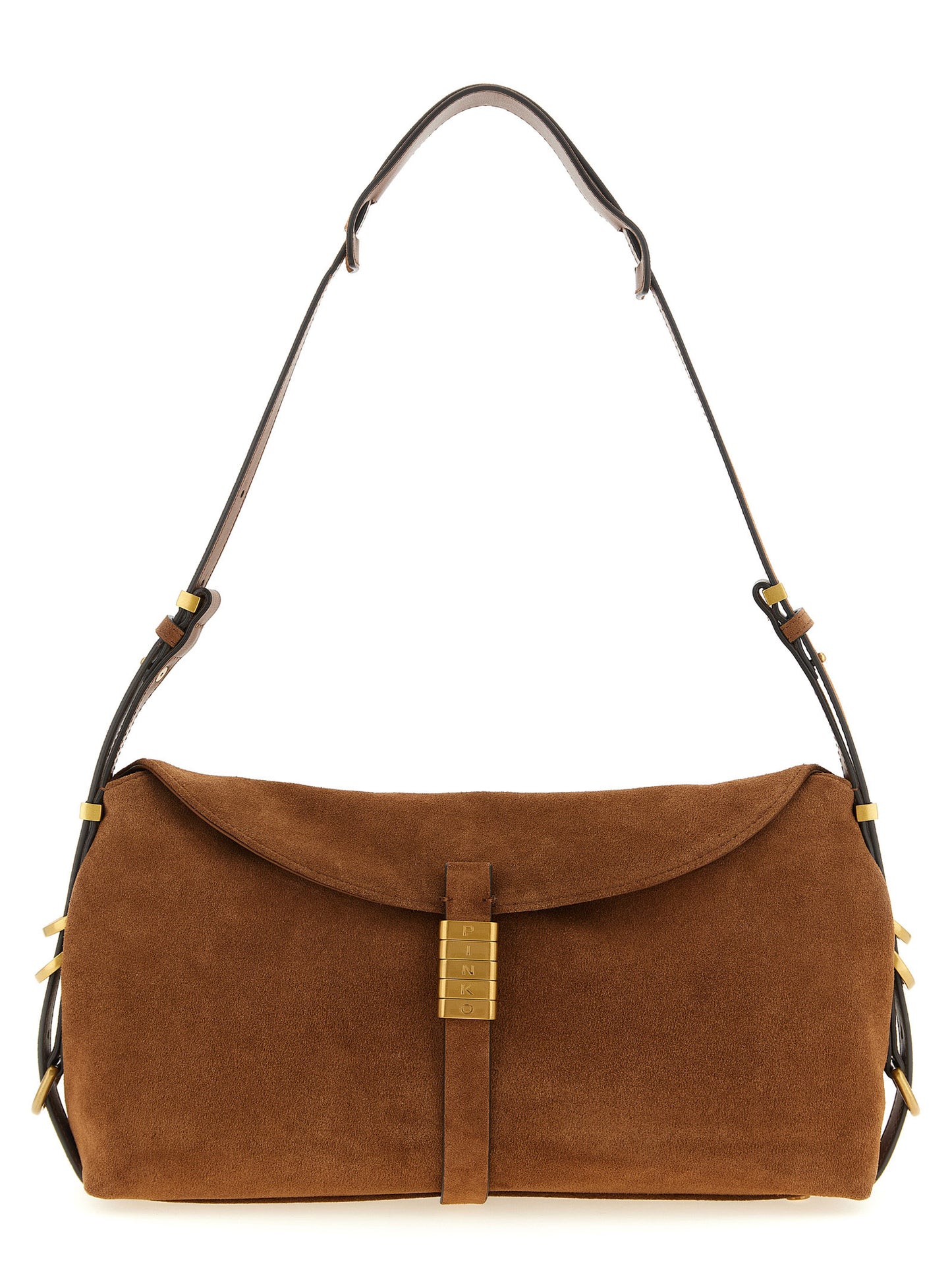 Brown Cowhide Shoulder Bag