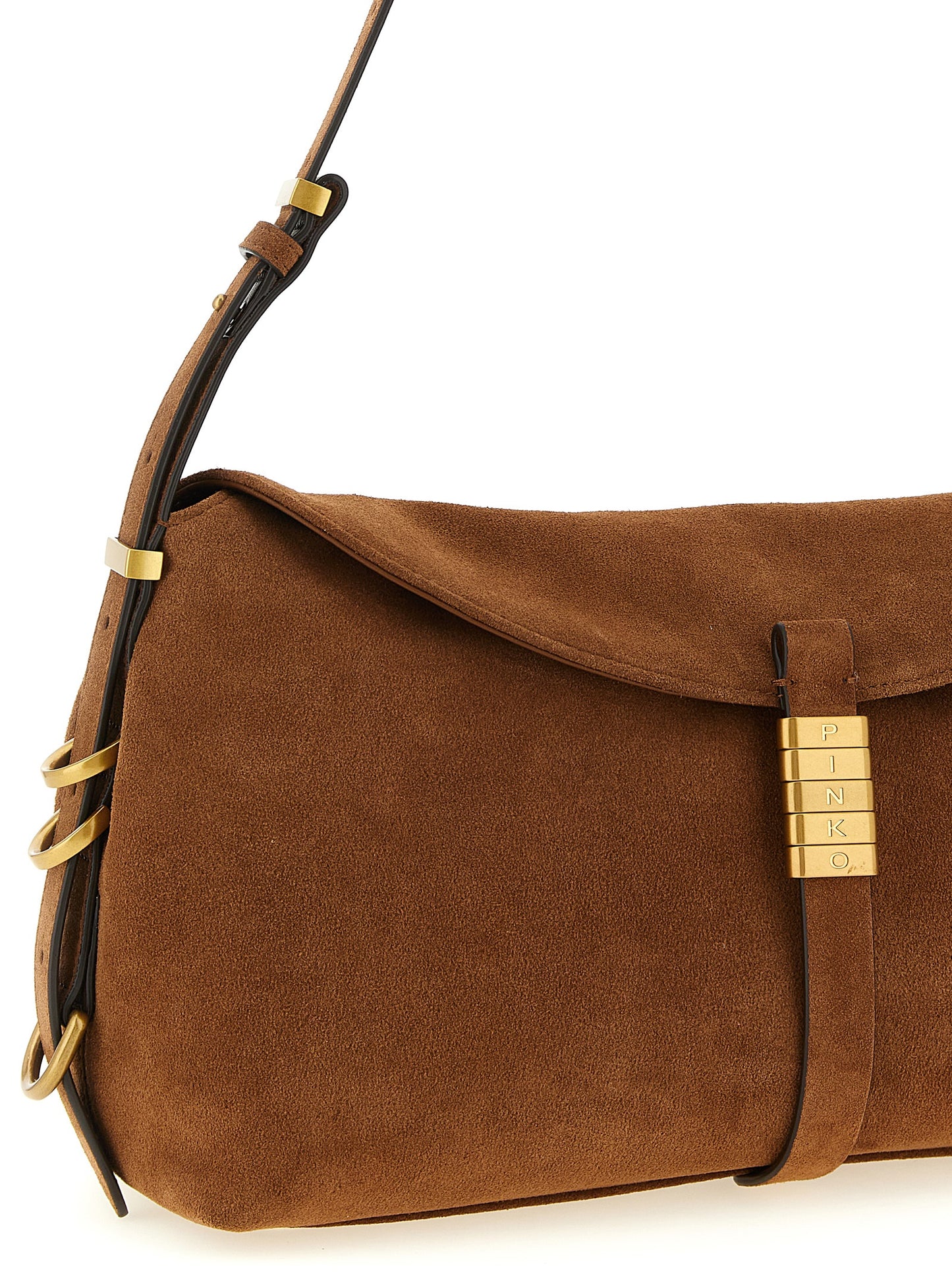 Brown Cowhide Shoulder Bag