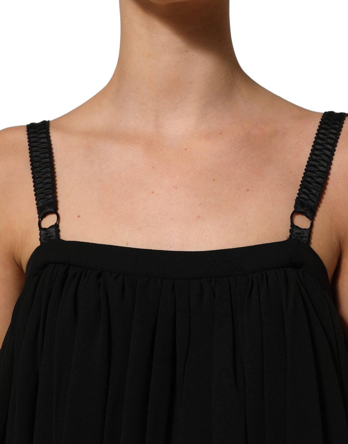 Black Sleeveless Floral Lace Tank Blouse Top