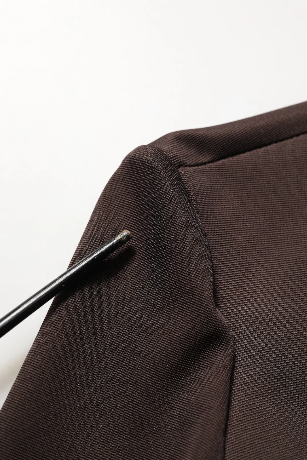 Brown Turtleneck Long Sleeves Blouse Top