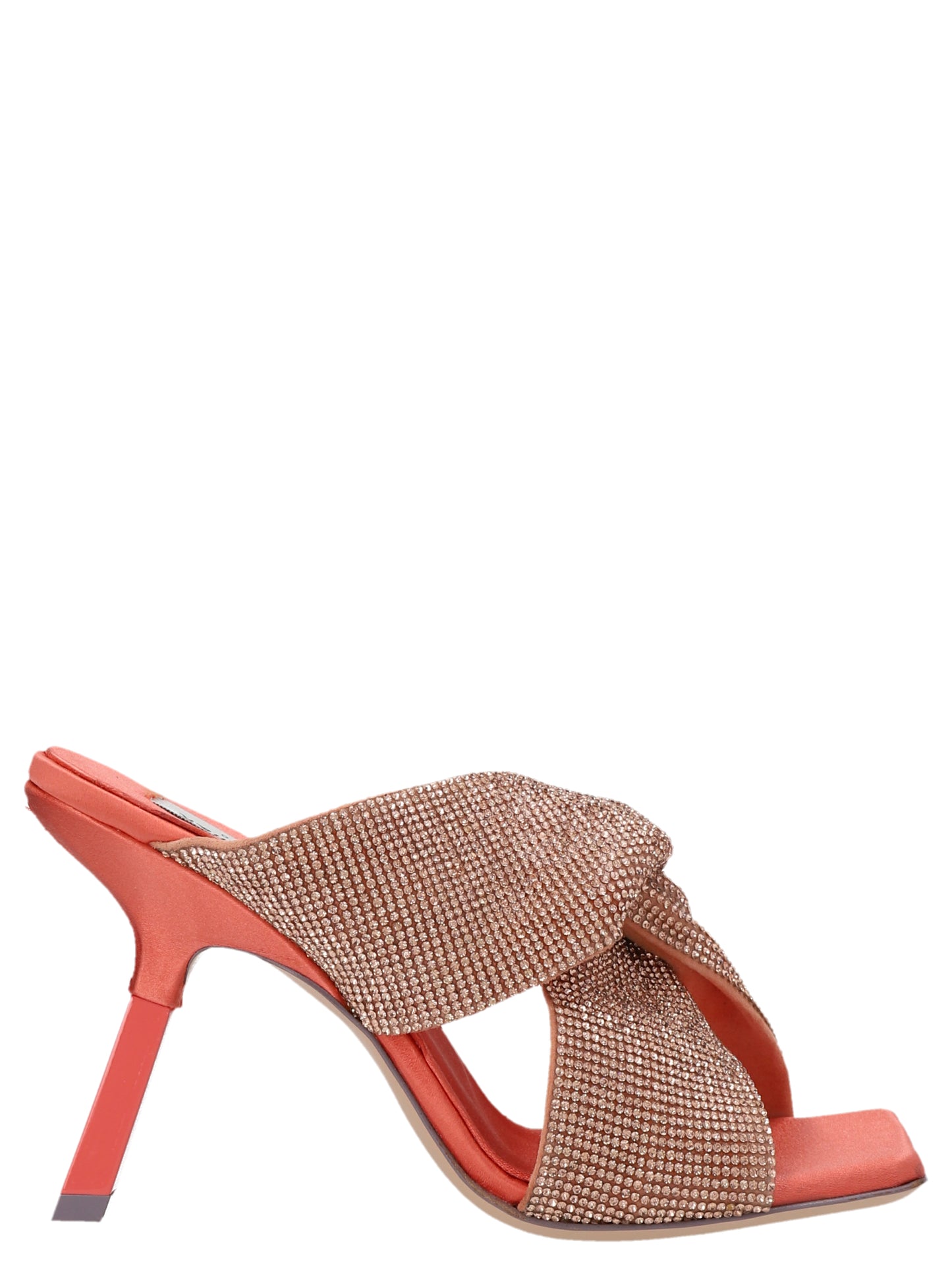 Multicolor Viscose Stiletto Heel Sandals