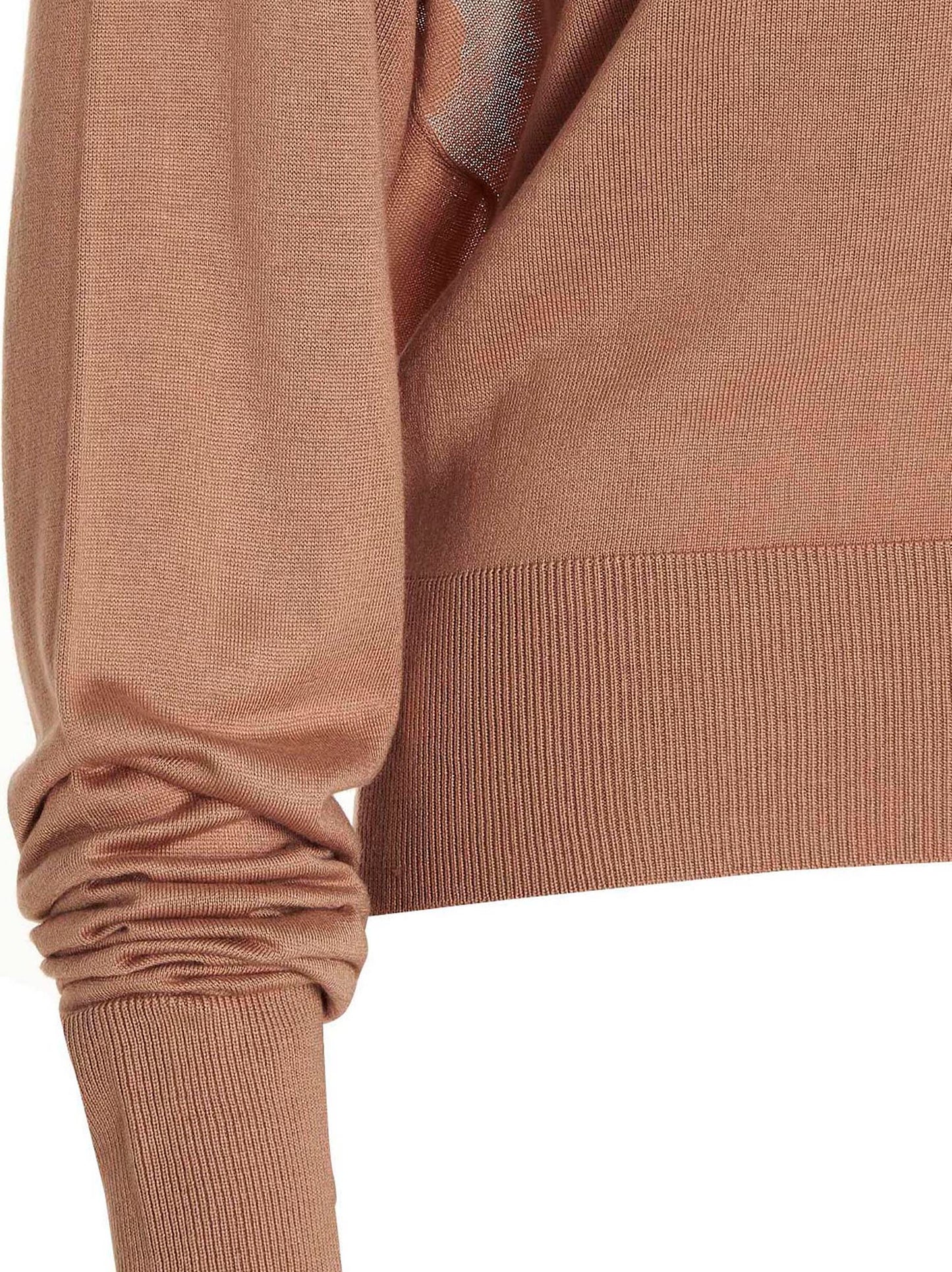Beige Silk Cardigan