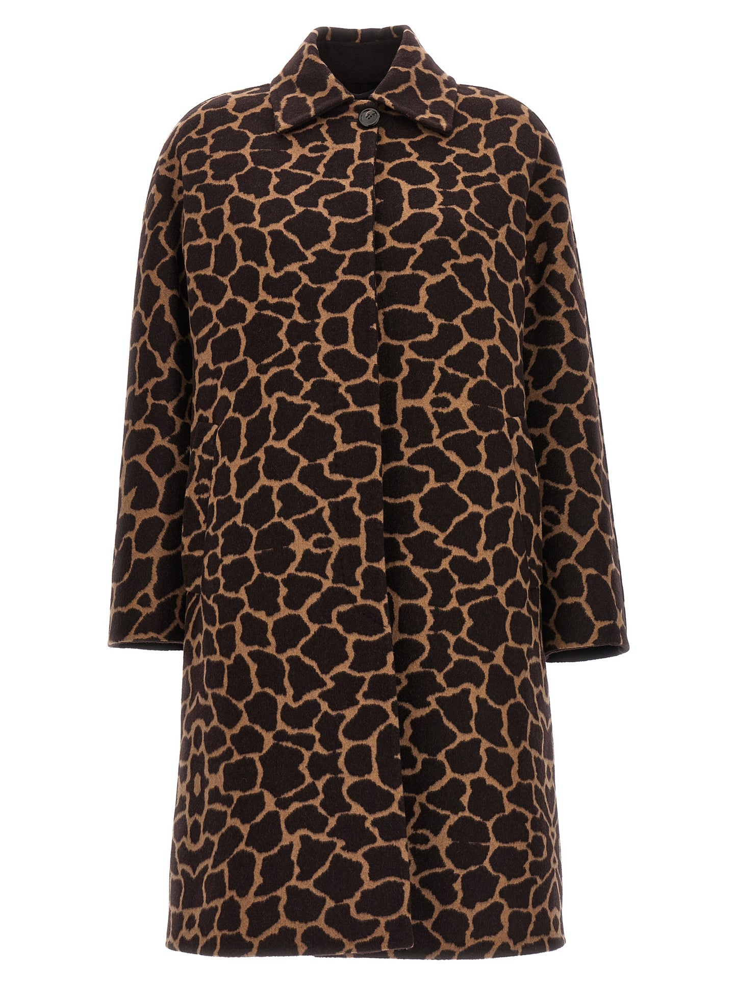 Brown Virgin Wool Coat