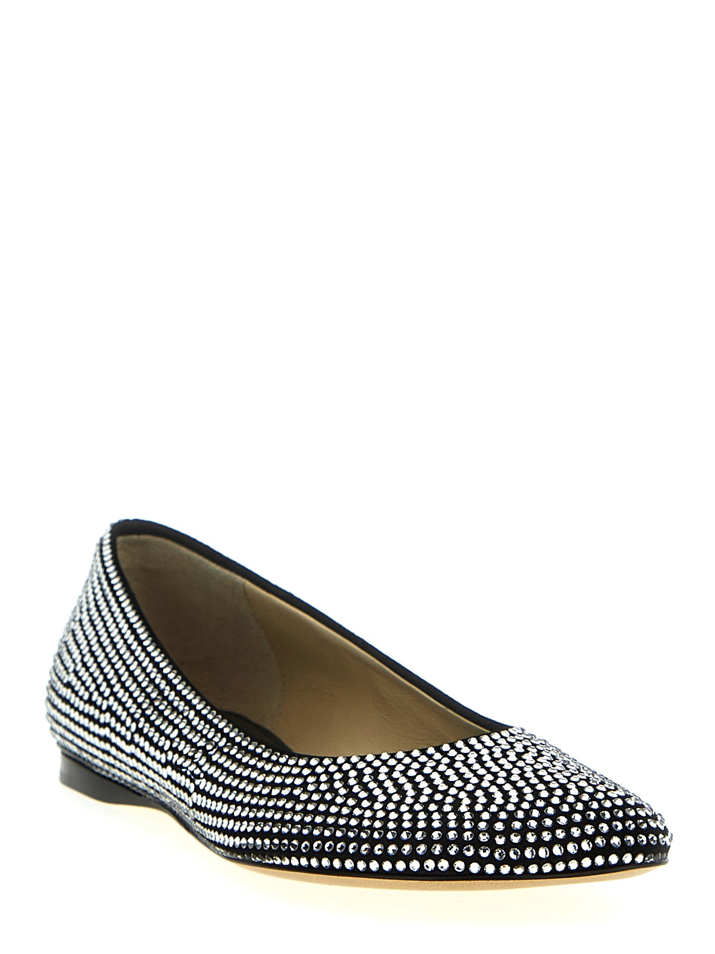 Black Goatskin Ballet Flats