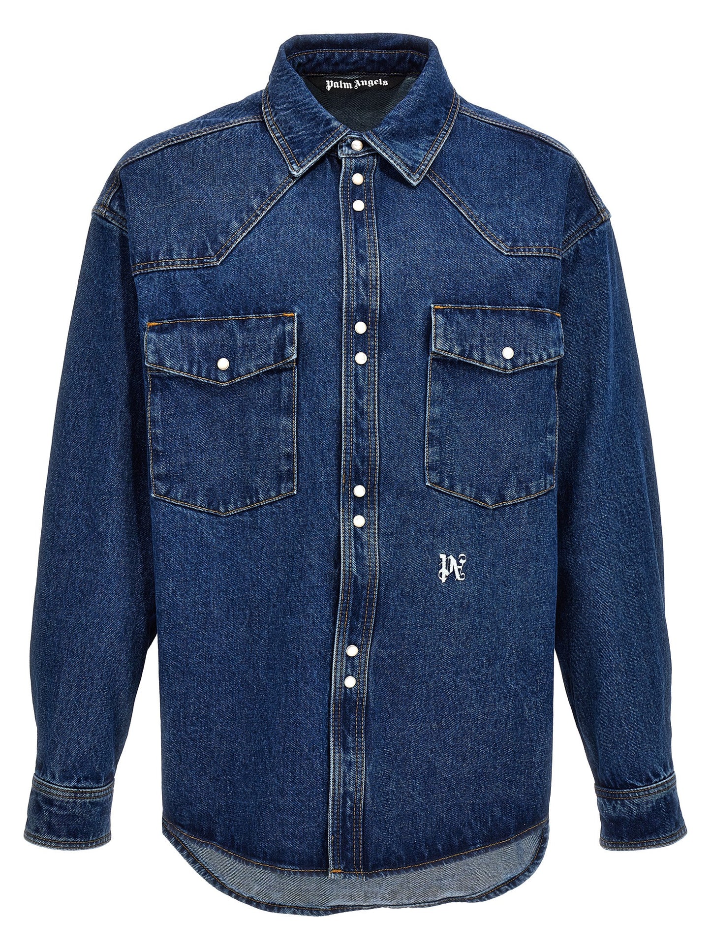 Blue Polyester Denim Jacket