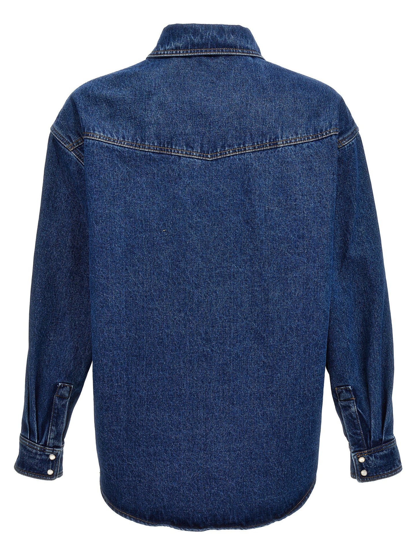 Blue Polyester Denim Jacket