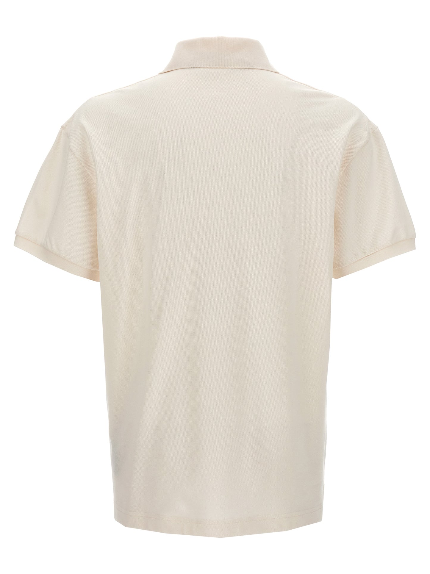White Polyester Polo Shirt