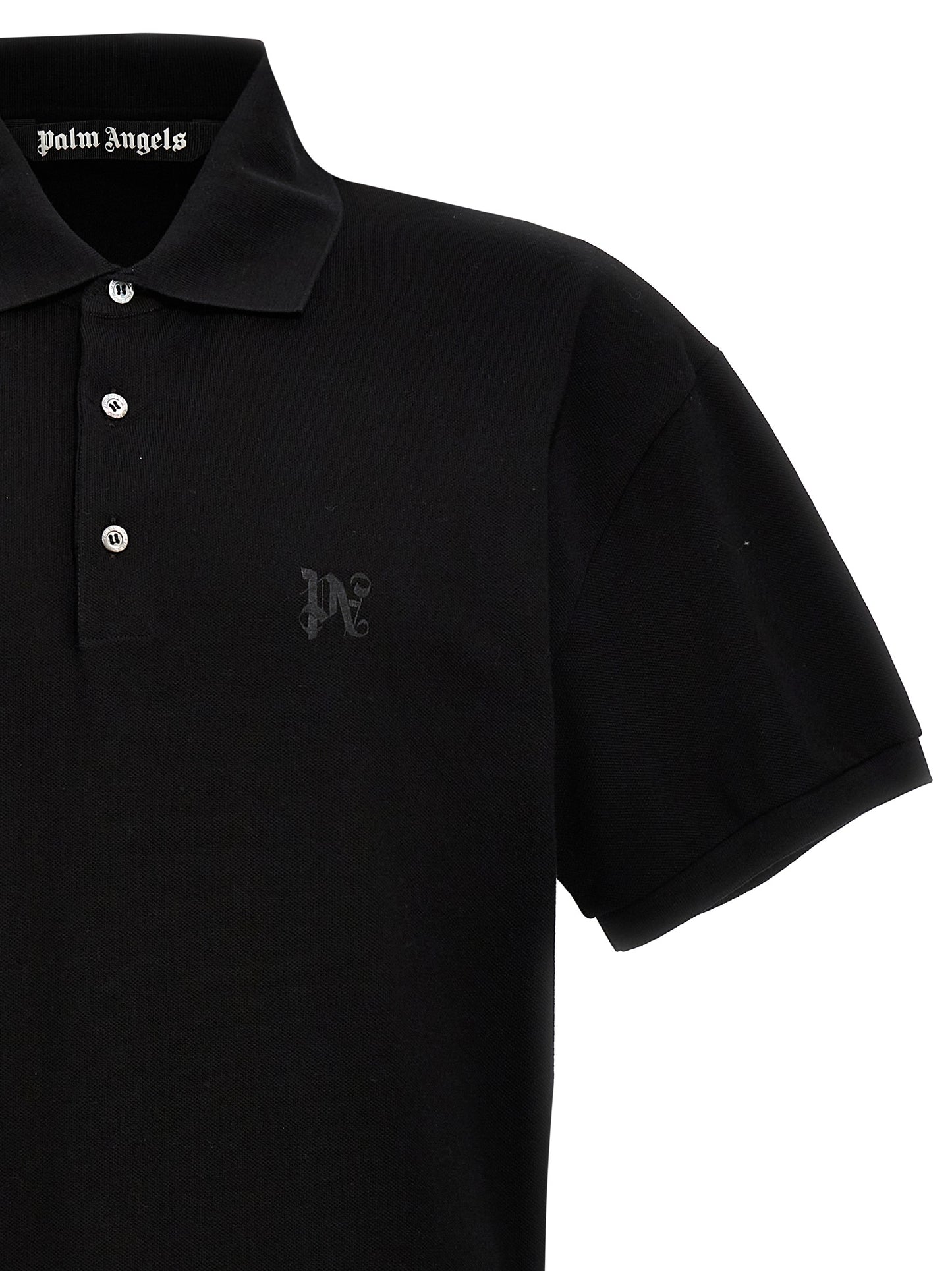 Black Polyester Polo Shirt