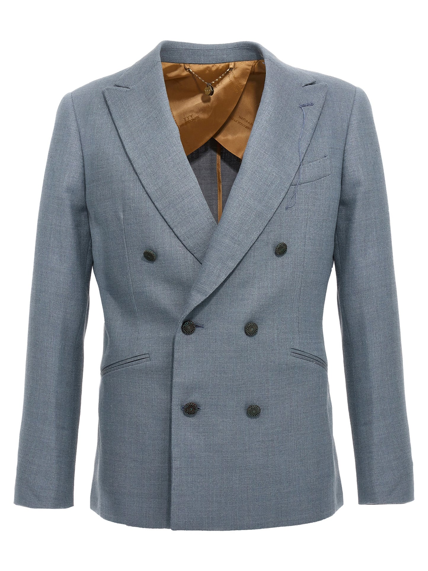 Blue Silk Blazer