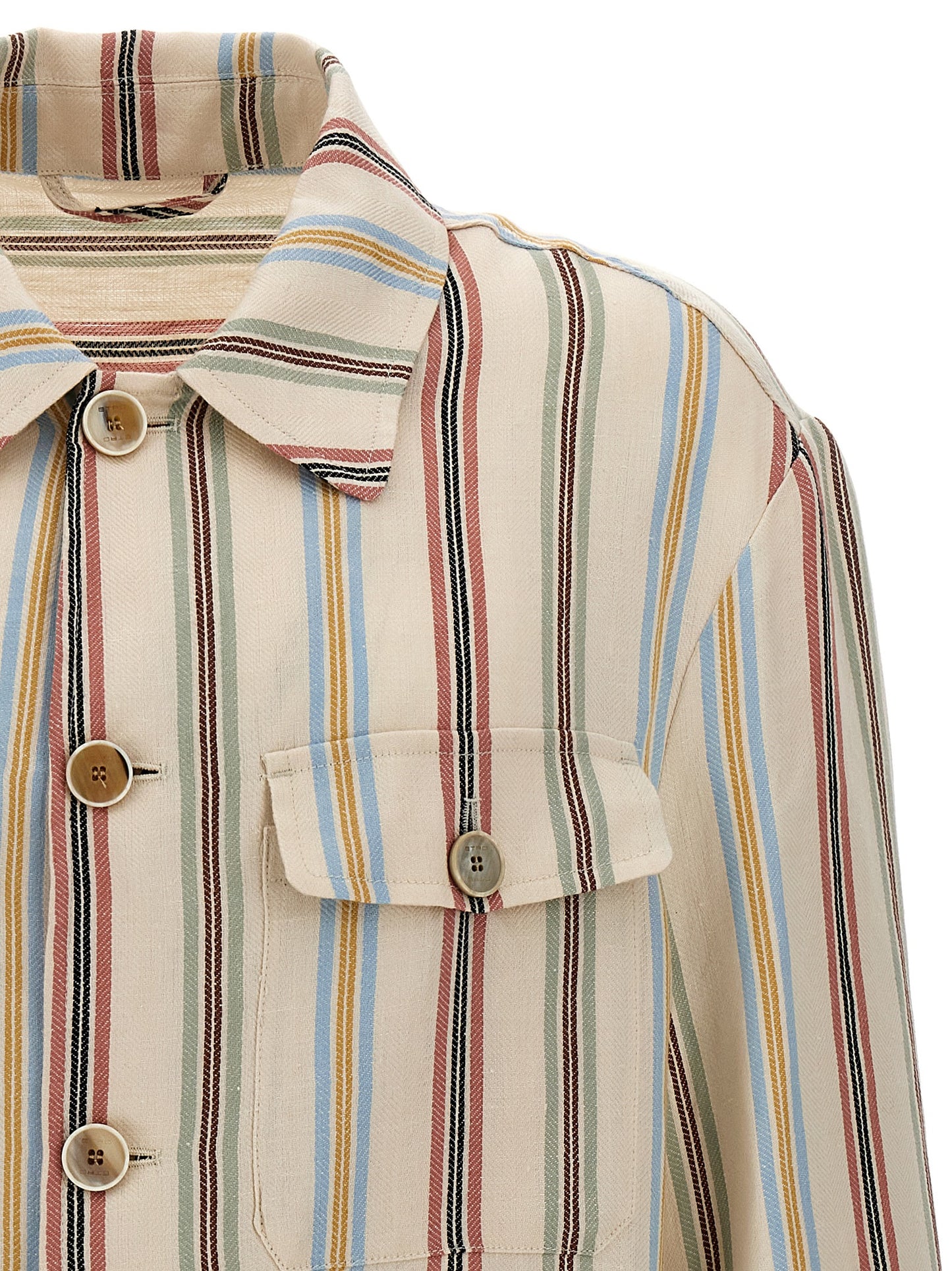 Multicolor Linen Blouse