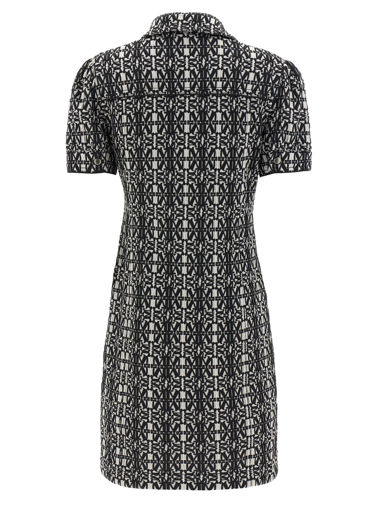 Bicolor Polyester Short Dress