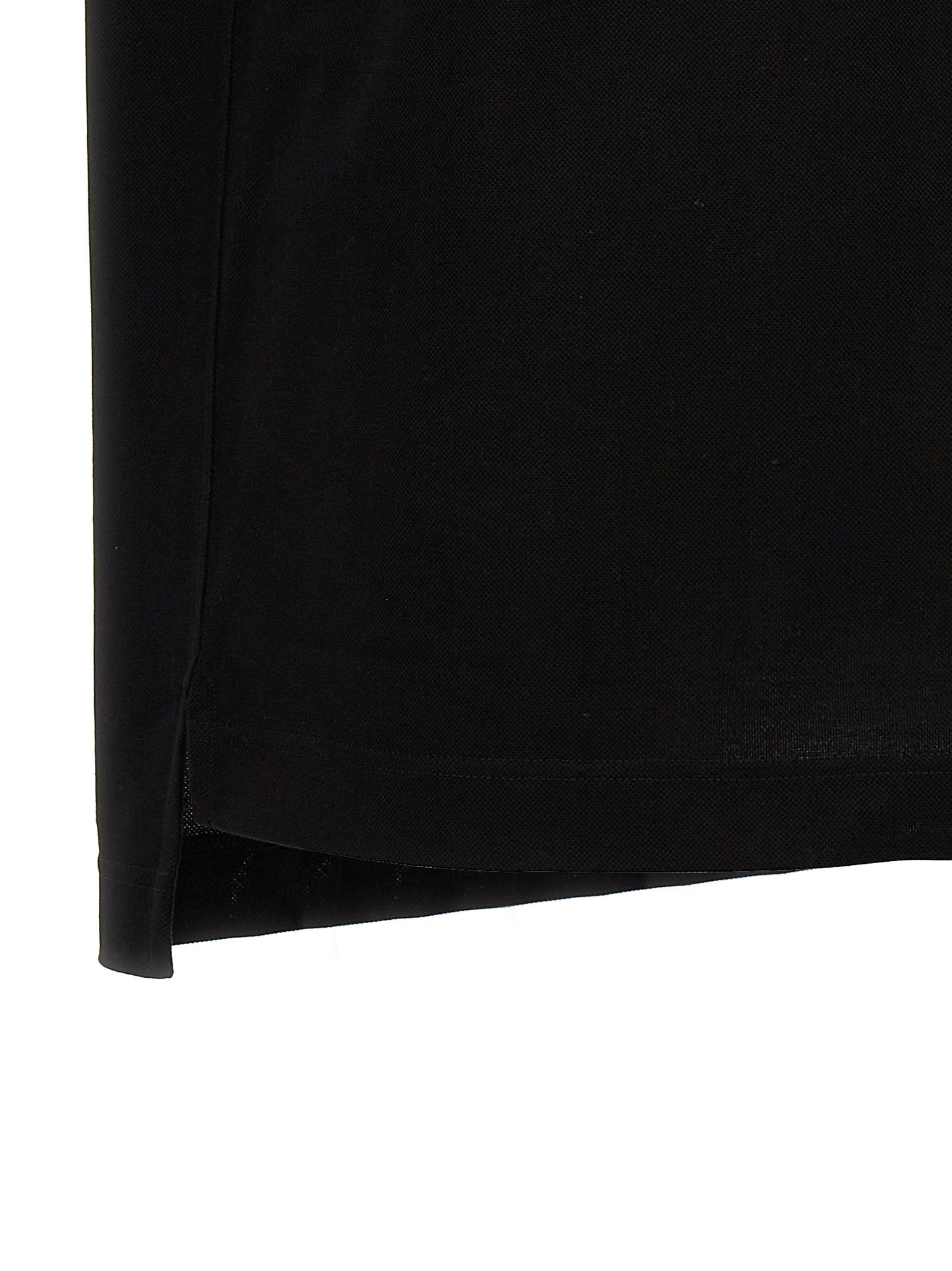 Black Cotton Polo Shirt