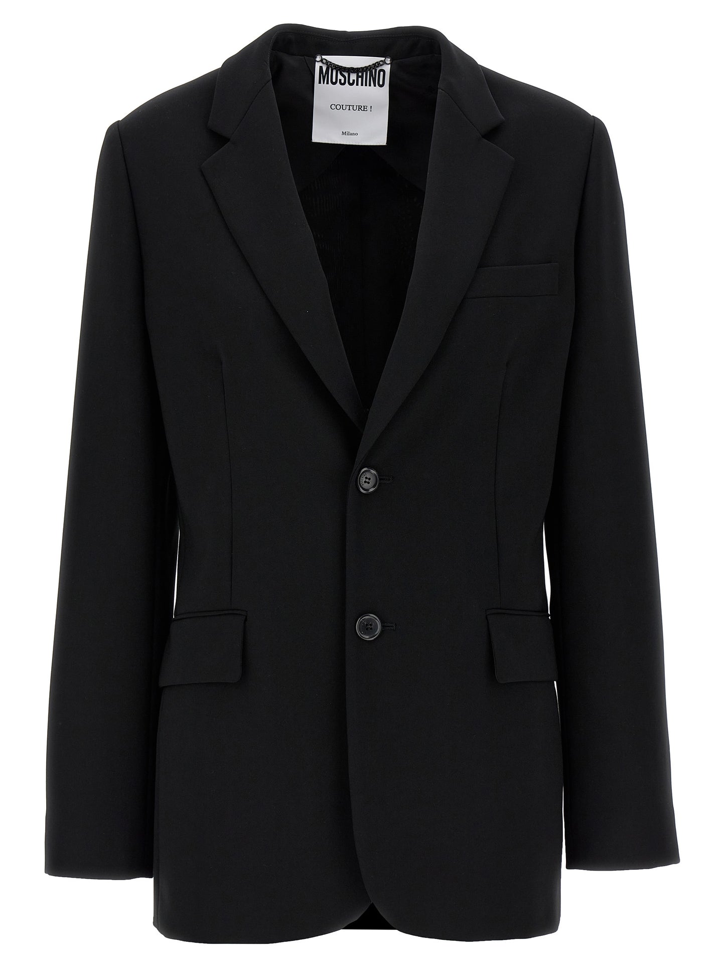 Black Polyester Blazer