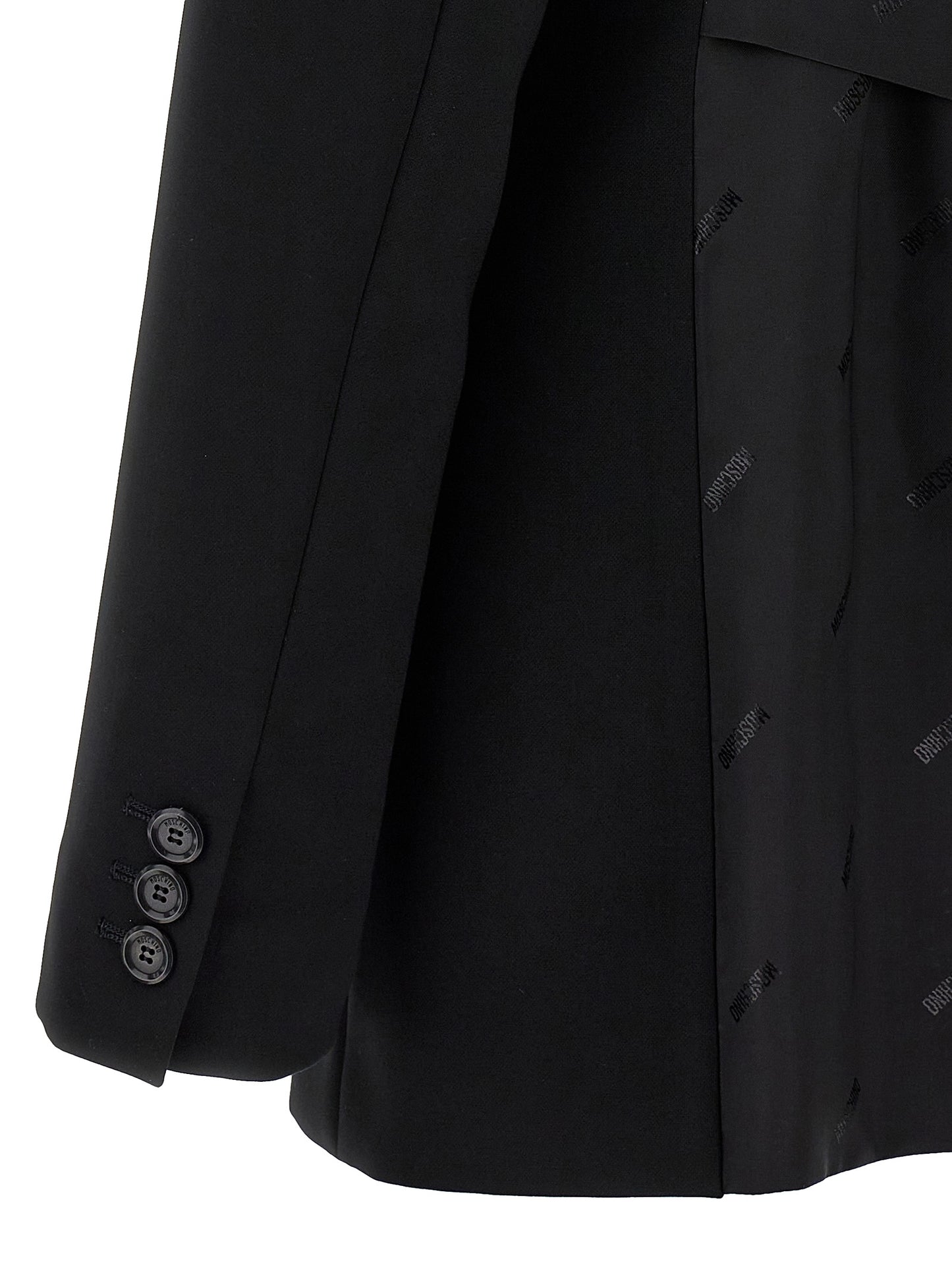 Black Polyester Blazer