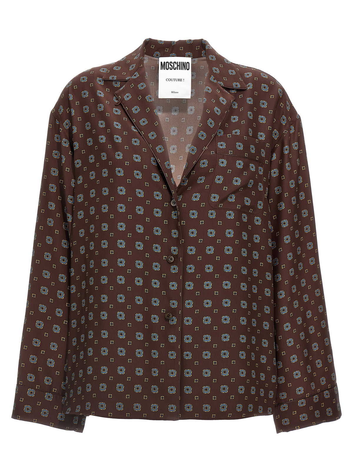 Brown Silk Blouse