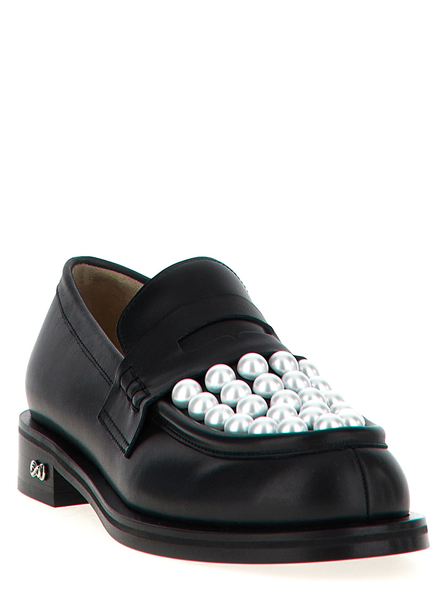 Bicolor Calfskin Slip-On Loafers