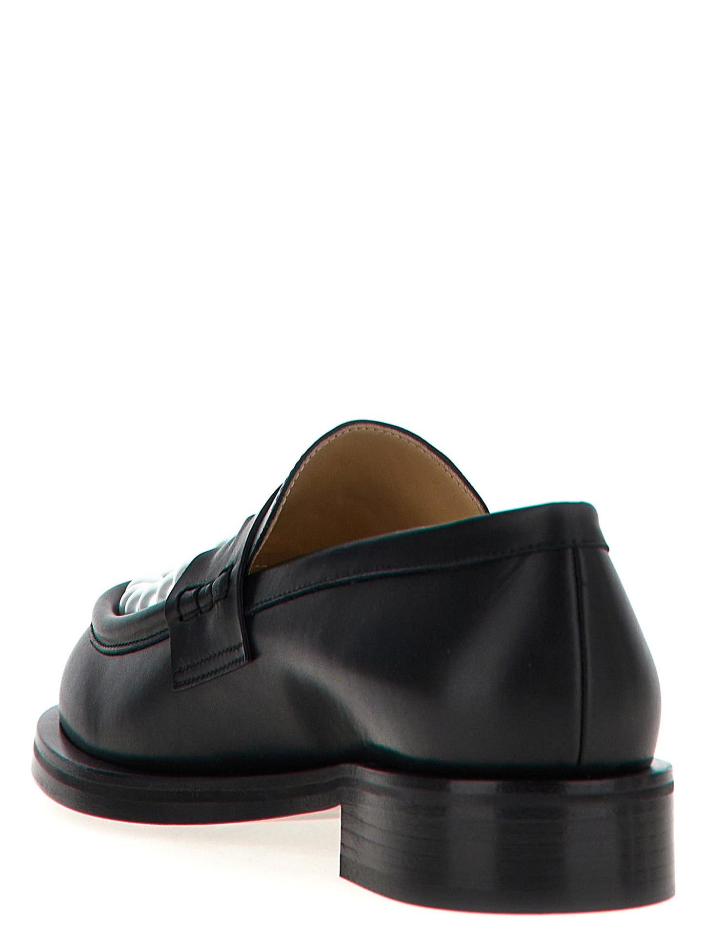 Bicolor Calfskin Slip-On Loafers