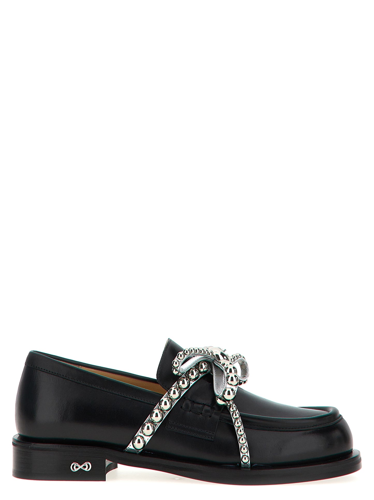 Black Leather Slip-On Loafers