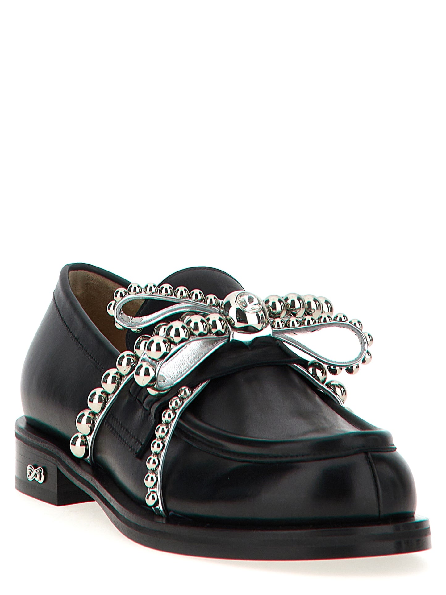 Black Leather Slip-On Loafers