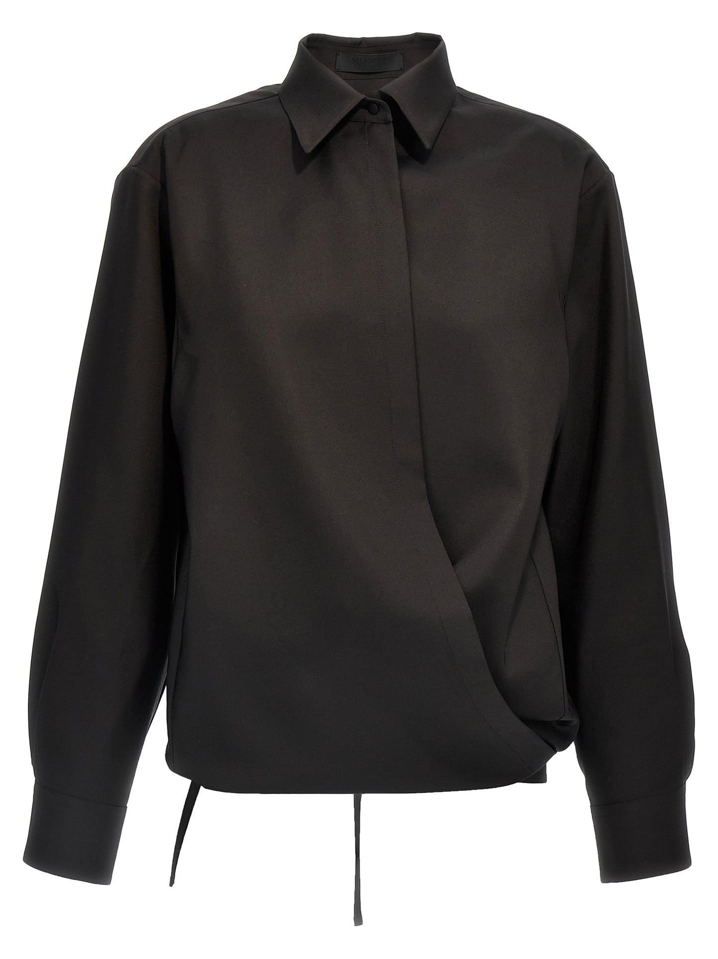 Black Wool Blouse