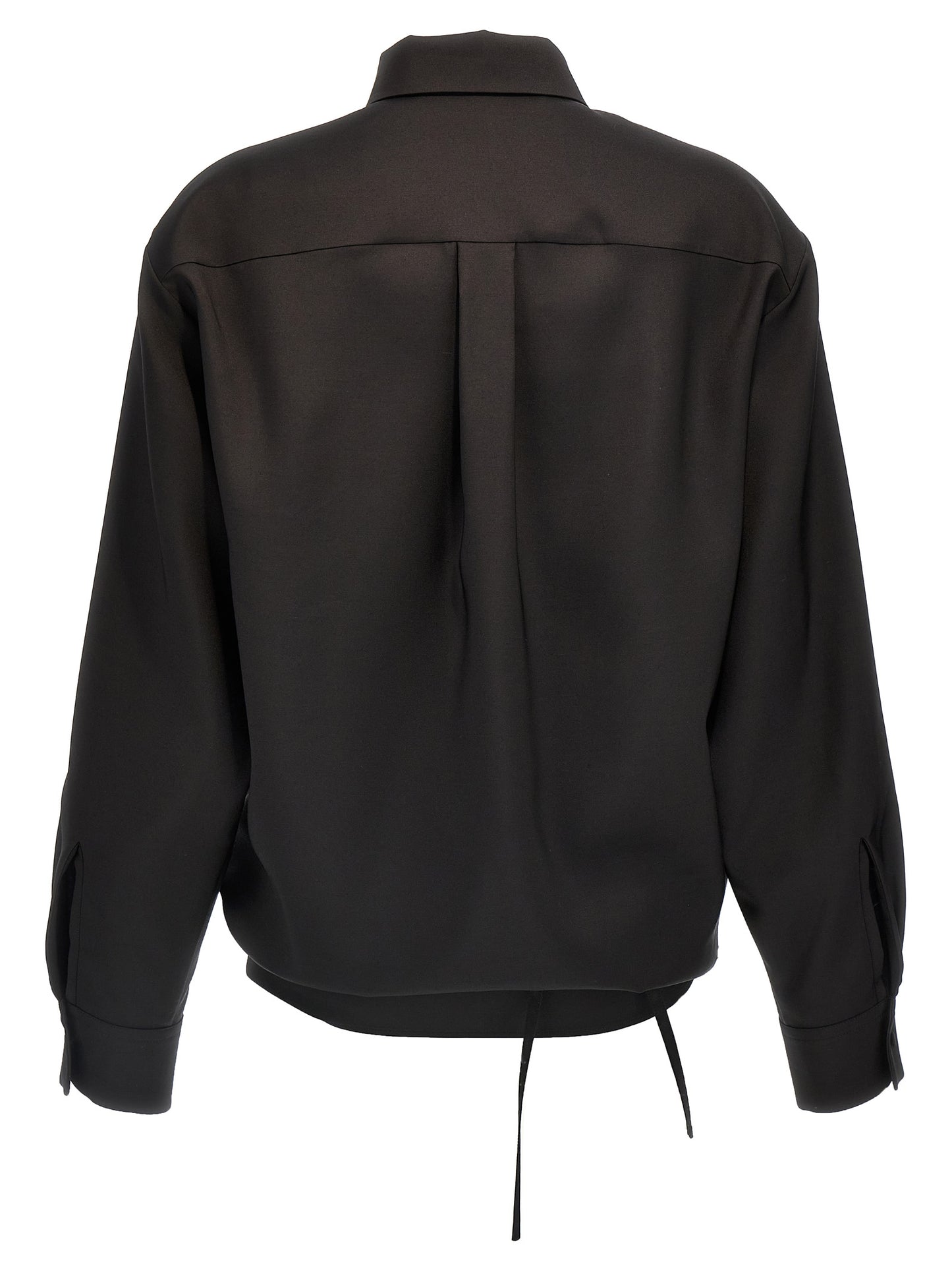 Black Wool Blouse