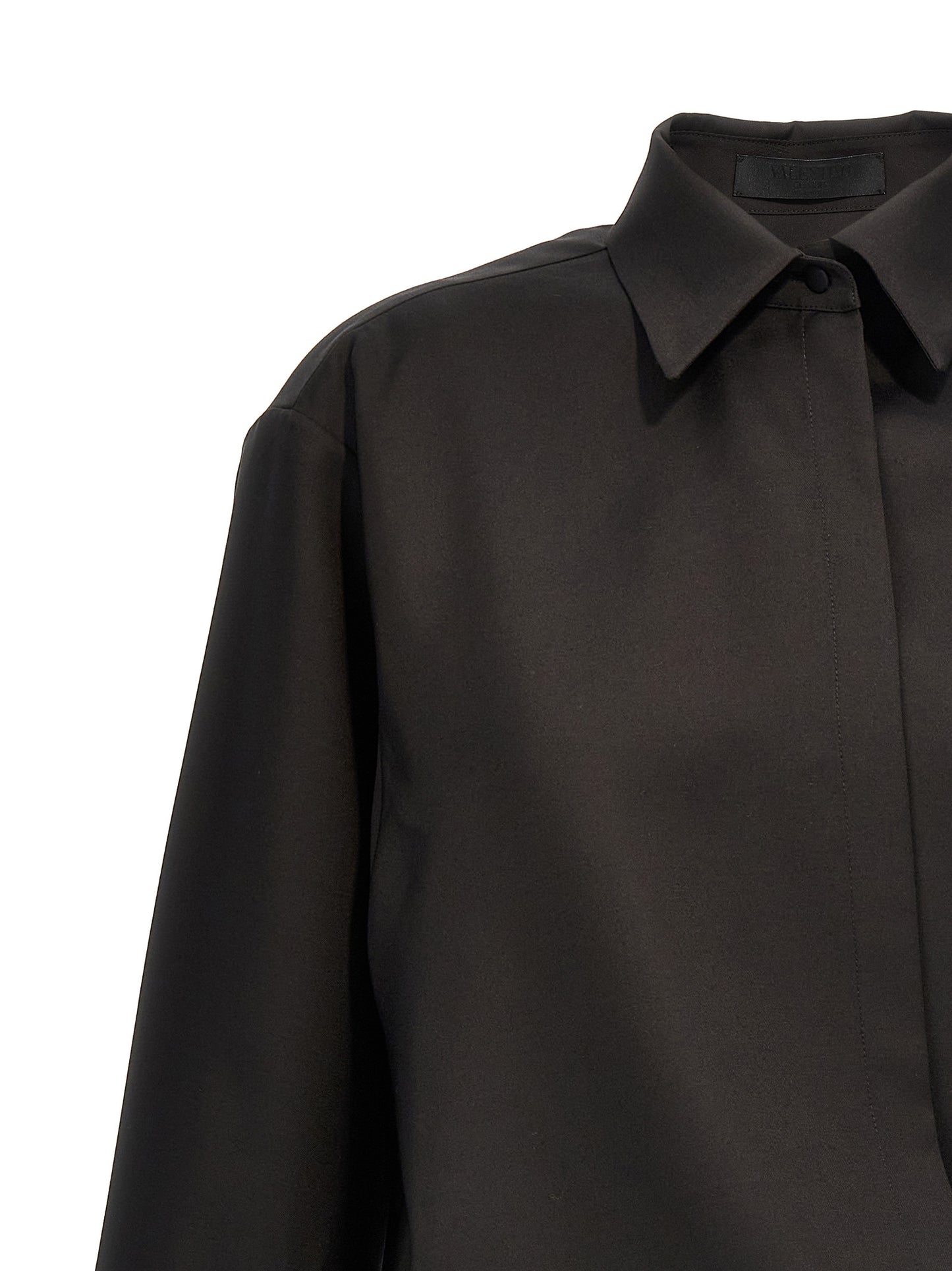 Black Wool Blouse