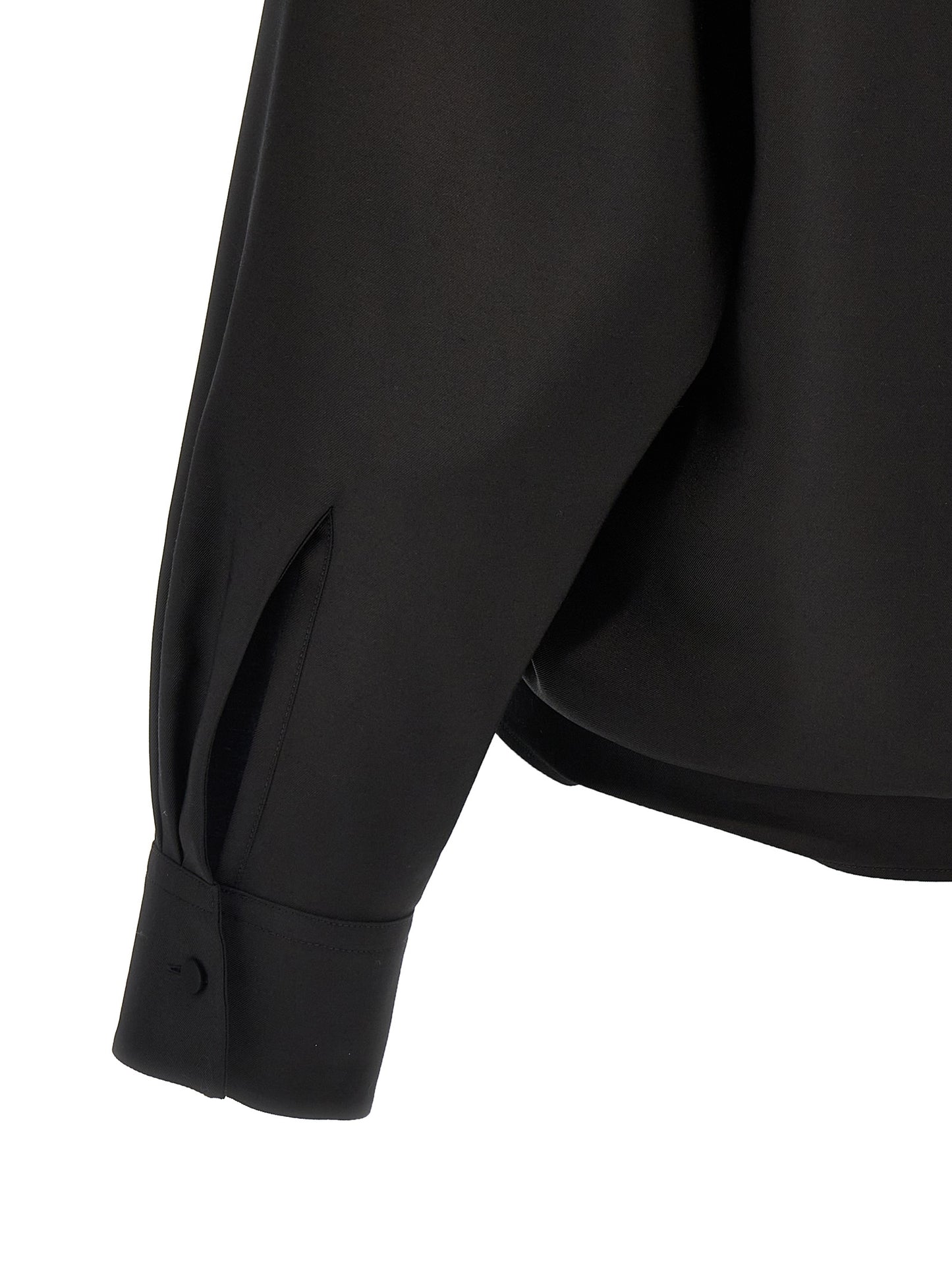 Black Wool Blouse