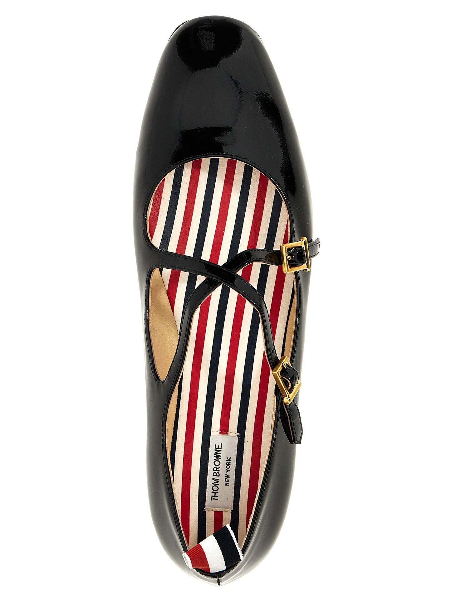 Black Lamb Leather Ballet Flats