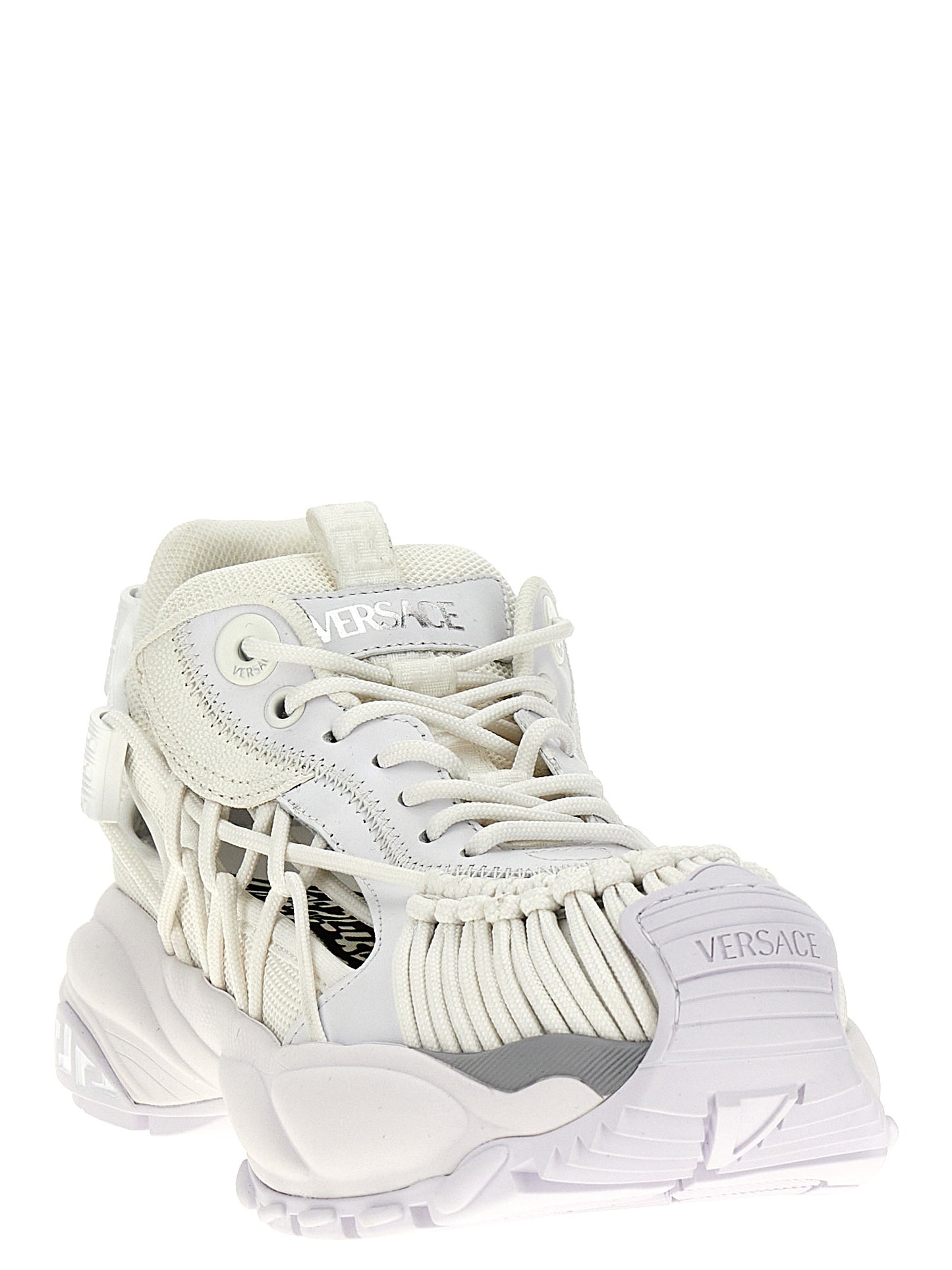White Calfskin Athletic Sneakers