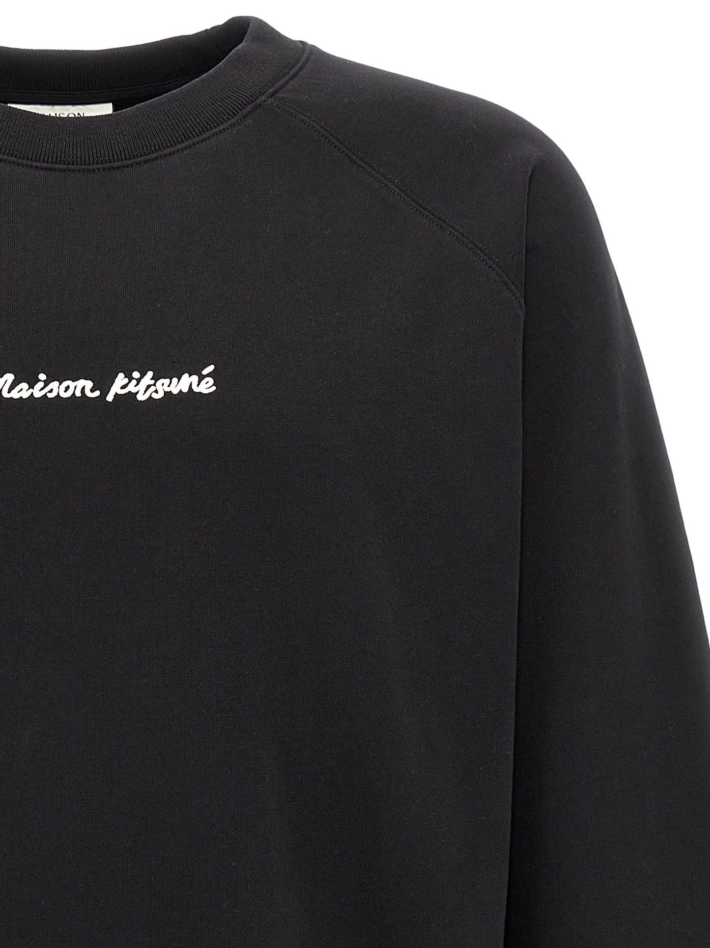 Black Cotton Sweatshirt